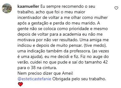 Depoimento de paciente da AllMãe